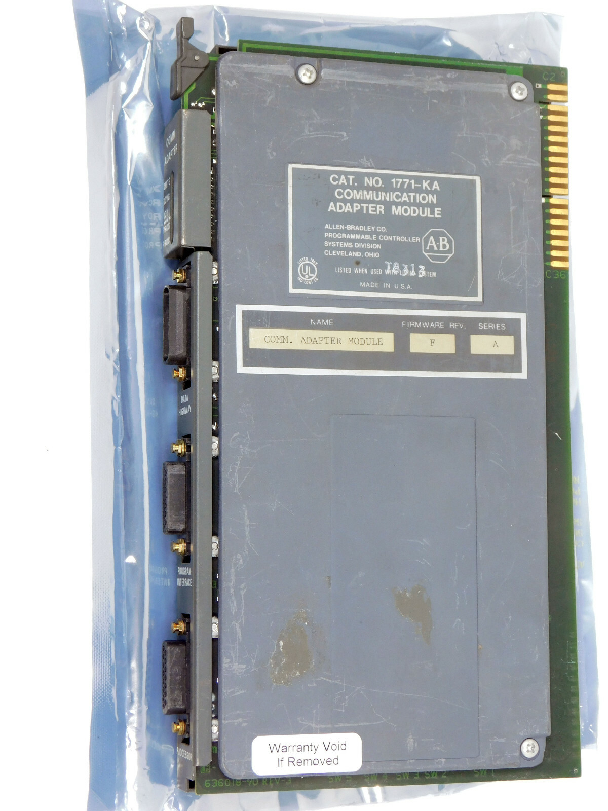 Allen Bradley 1771-KA Communication Adapter Module