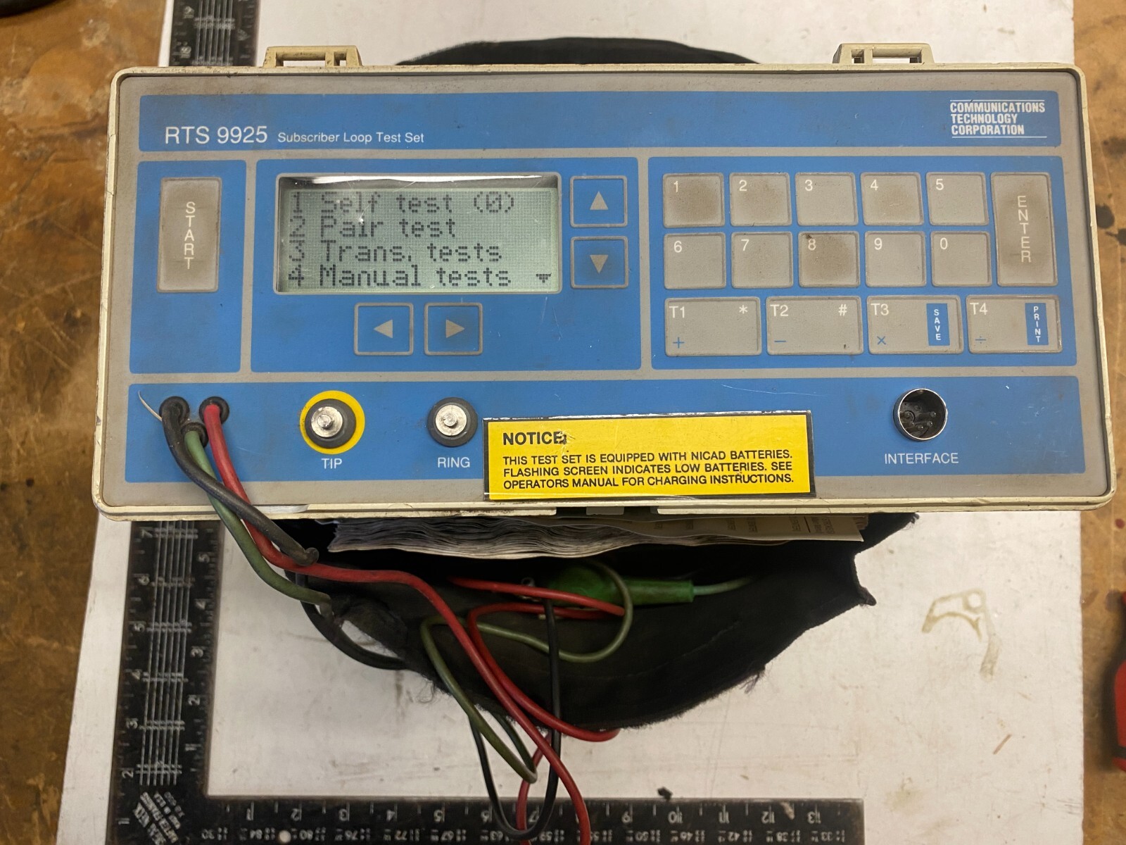 Communications Technology Corporation RTS 9925 Subscriber Loop Test Set 2