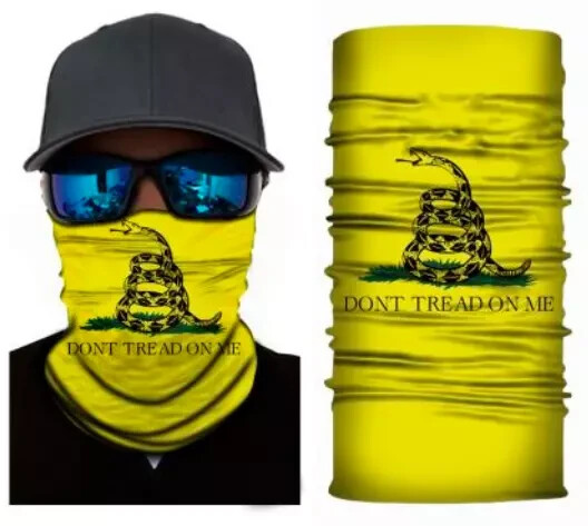 Neck Gaiter Face Mask Fishing Sun Headwear Protection Don't Tread On Me Snake