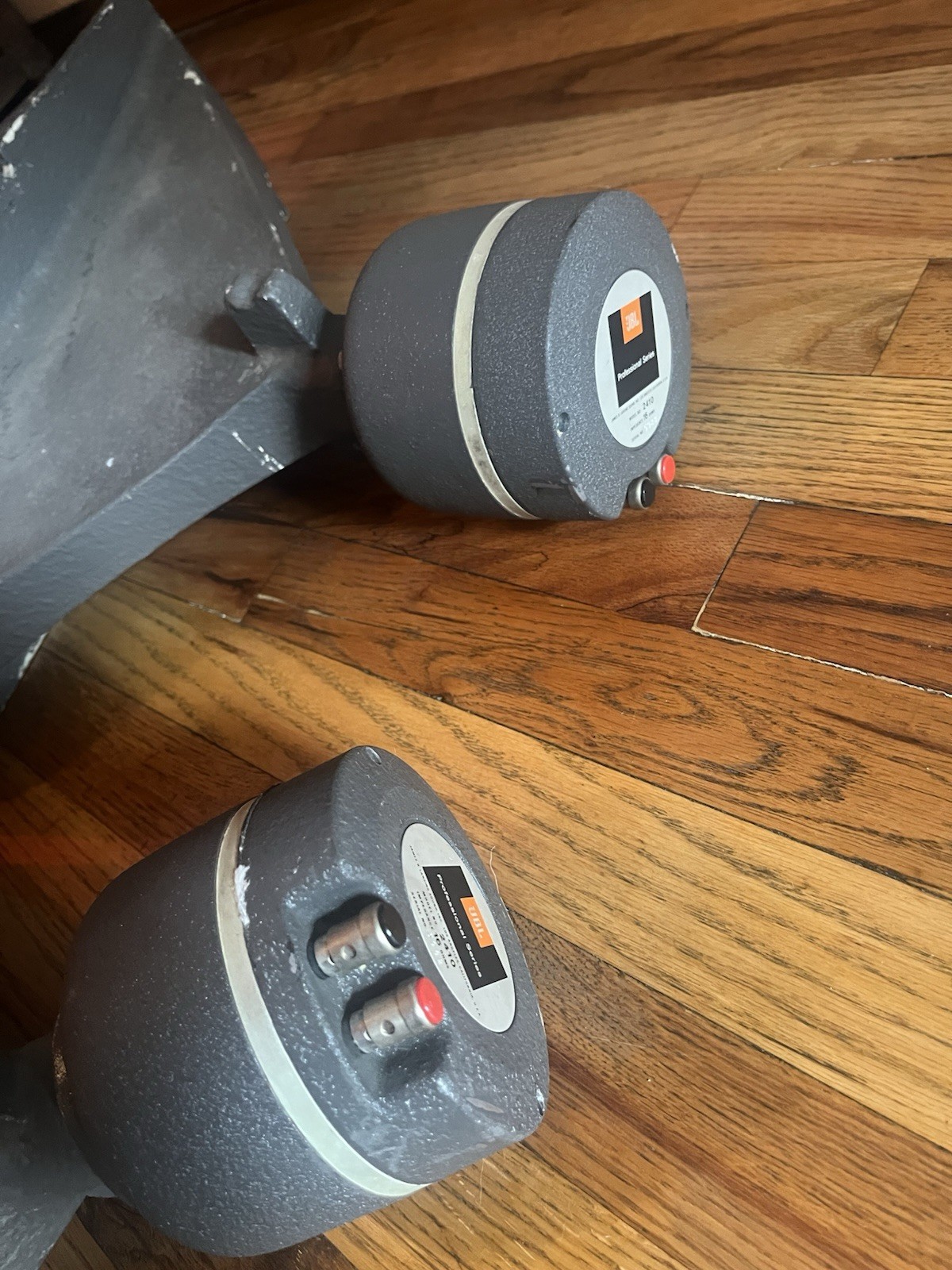 A Pair Of JBL 2410 Drivers With 2345 Horns