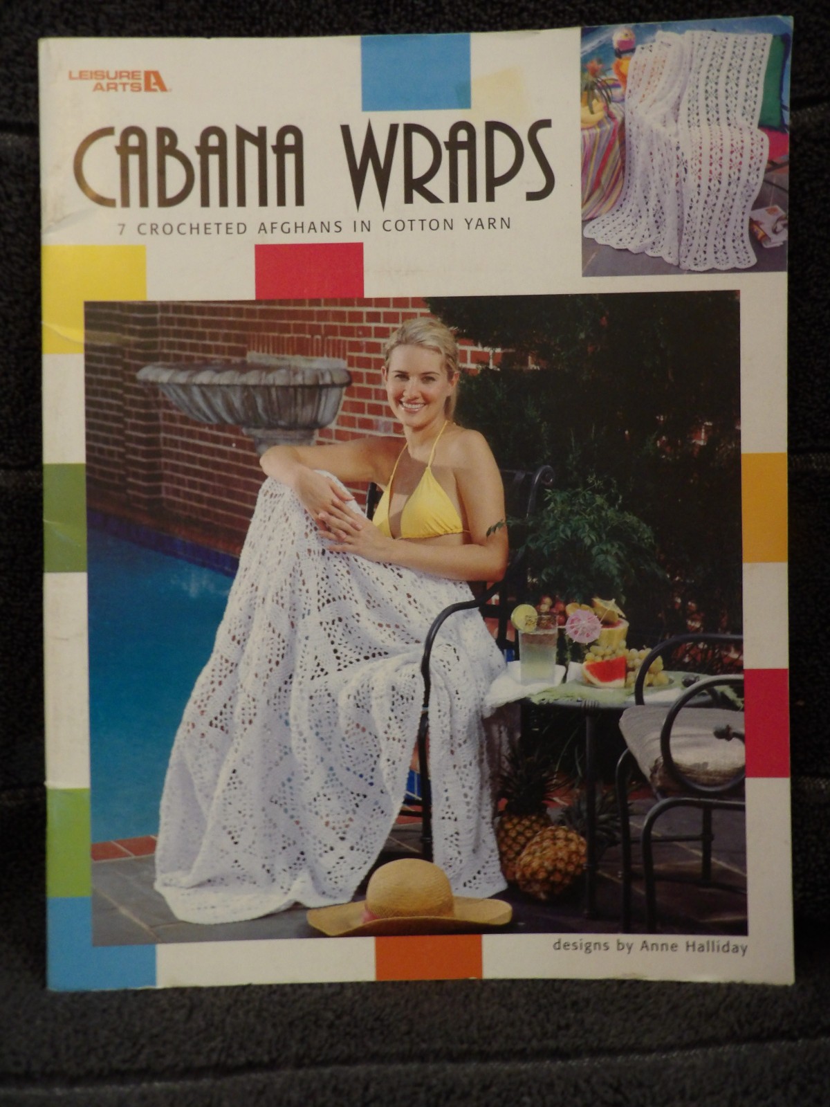 Cabana Wraps 7 Crocheted Wraps in Cotton Yarn Leaflet from Leisure Arts