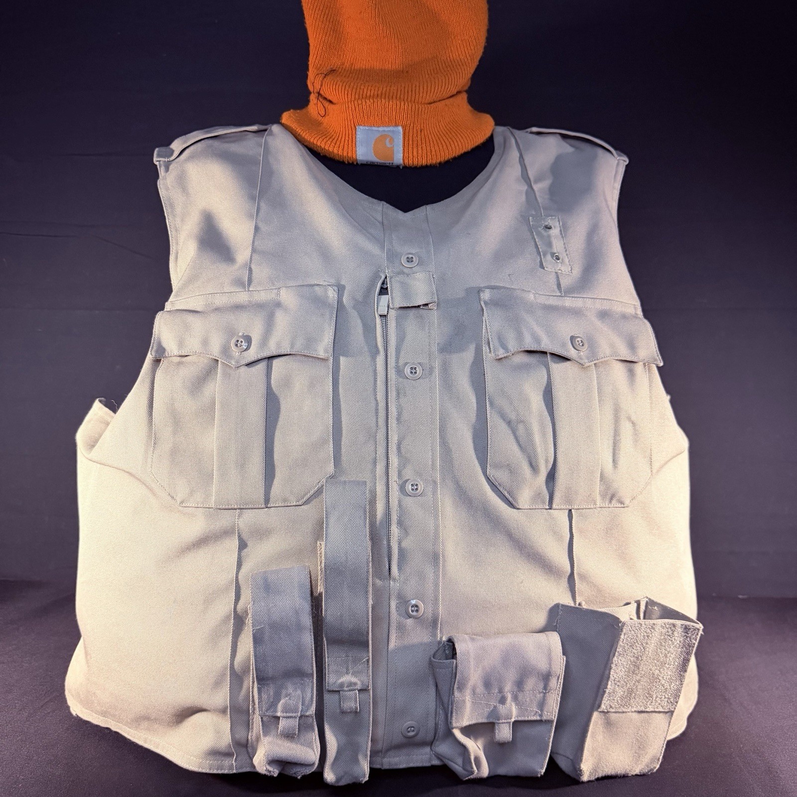 Elbeco Tactical Carrier Size XXXL 3XL Tan Body Shield w/Magazine & Radio Pouches