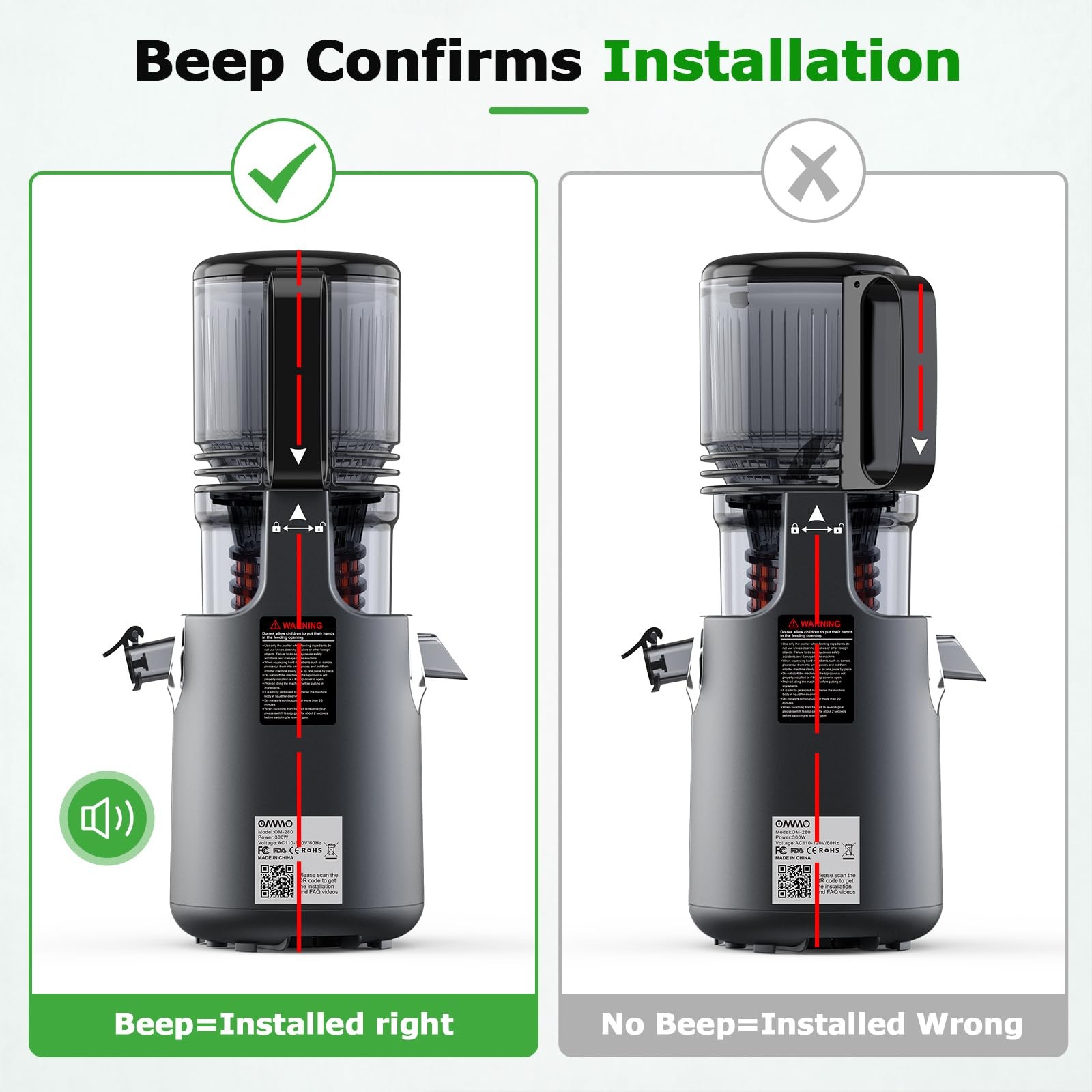 Cold Press Juicer Machines: 5.1" Wide Feed Chute Slow Masticating Juicer for ...