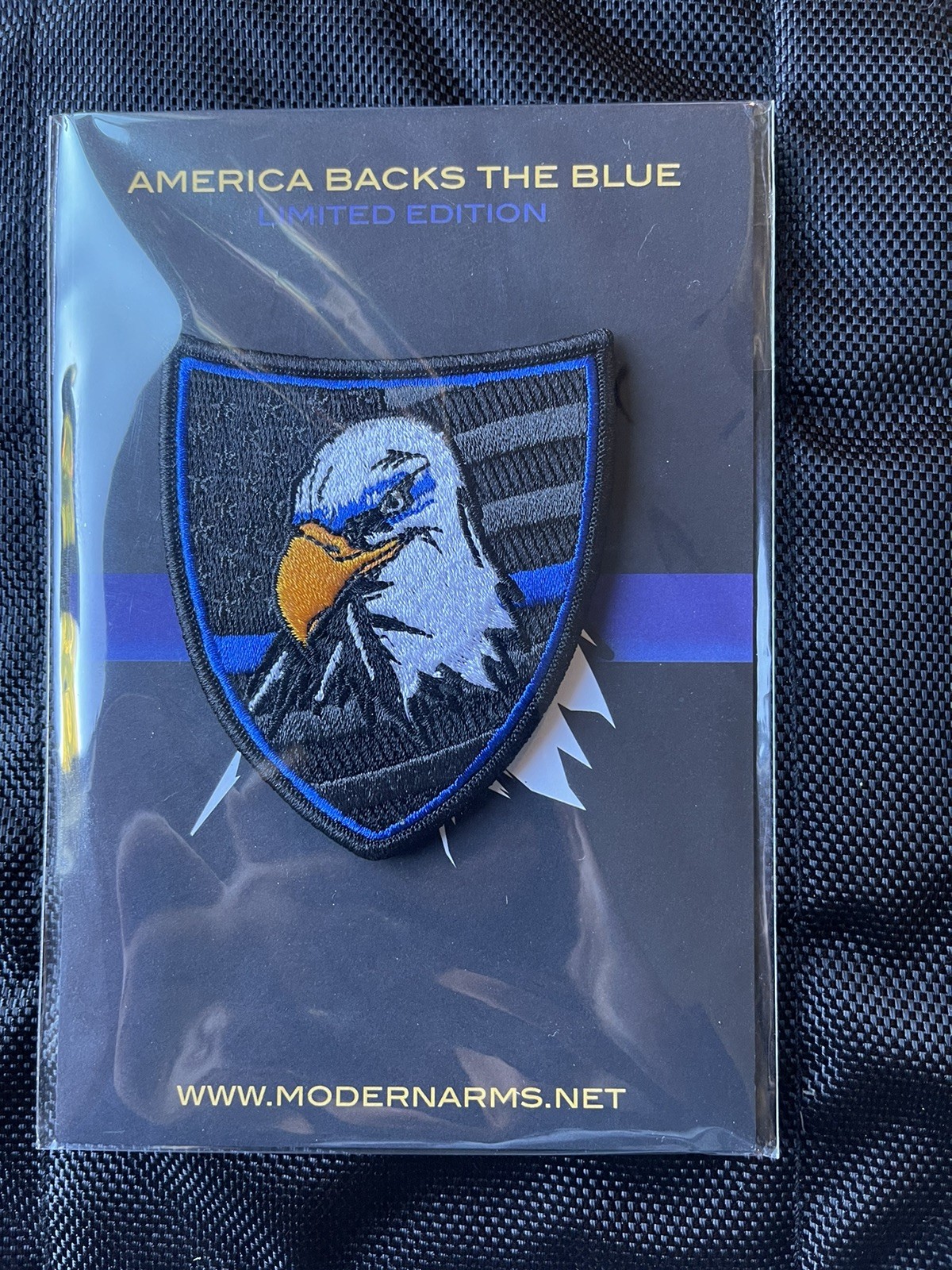 Blue Line Liberty Tactical Morale Patch, Modern Arms Limited, Embroidered