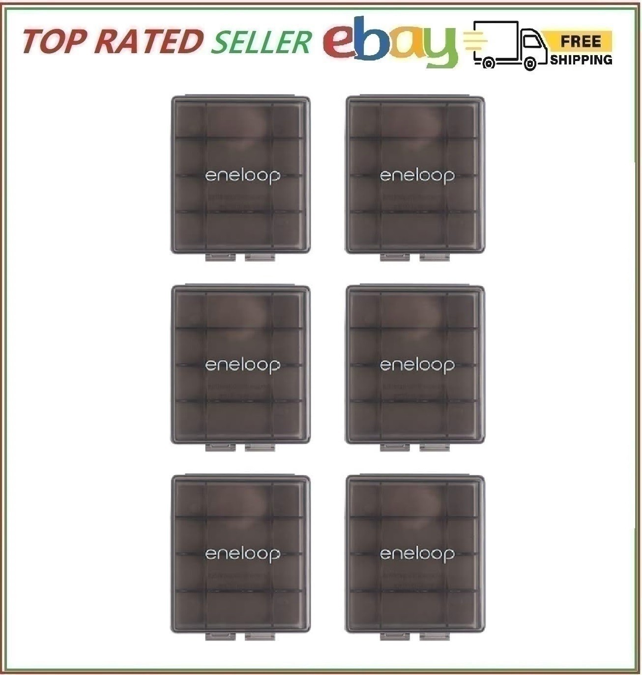 Eneloop Panasonic BQ-CASEK6SA pro Battery Storage Cases with 4AA or 5AAA Battery