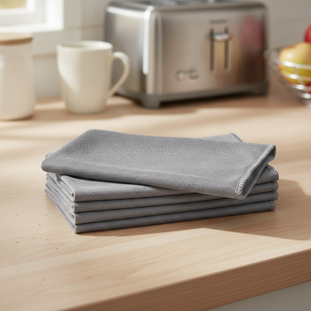 6 Pack Microfiber Glass Cleaning Cloth, 16 Inch X 16 Inch, Lint Free Quickly ...