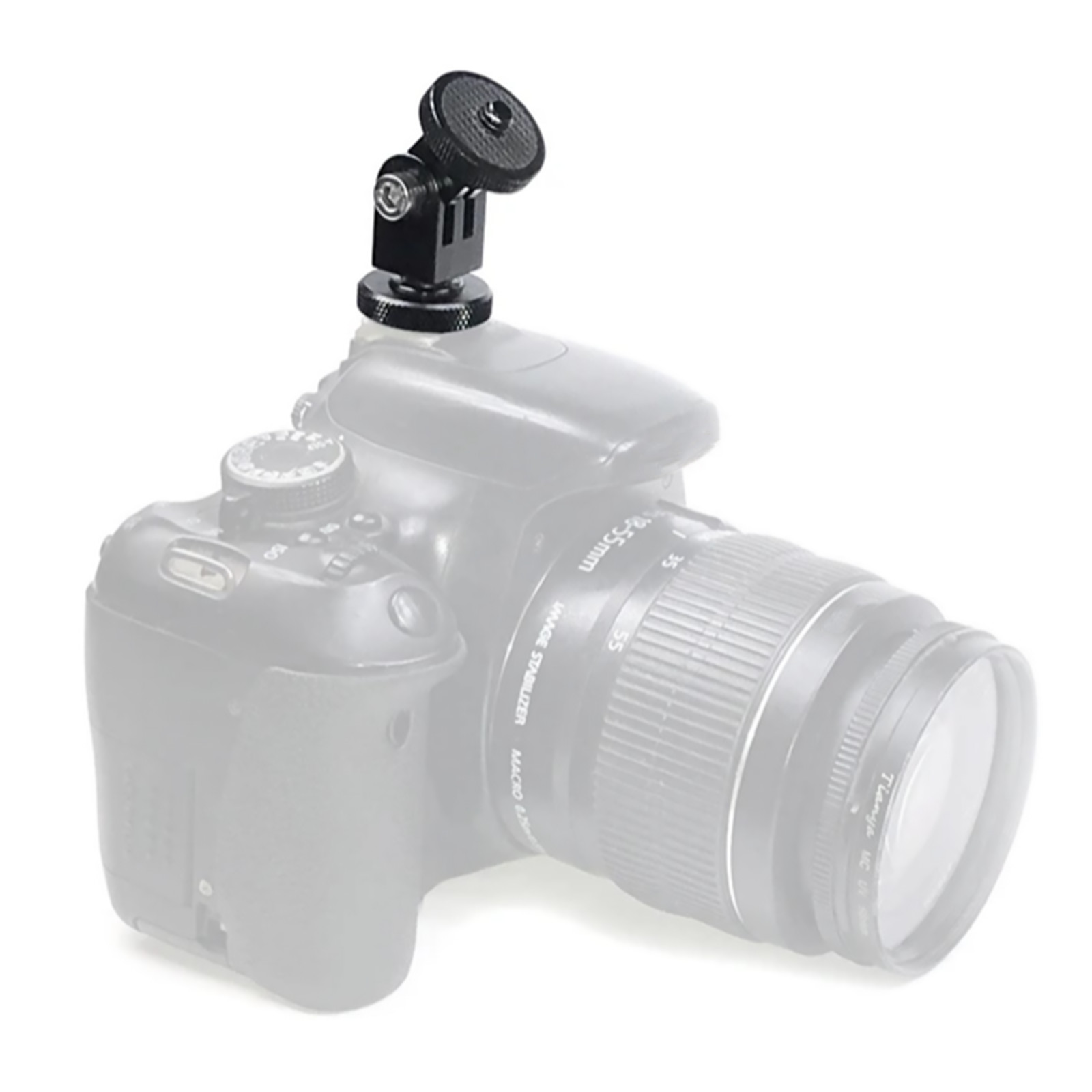 1 PC 360° Rotatable Cold Shoe 1/4 Screw Adapter Mounting Bracket For GoPro