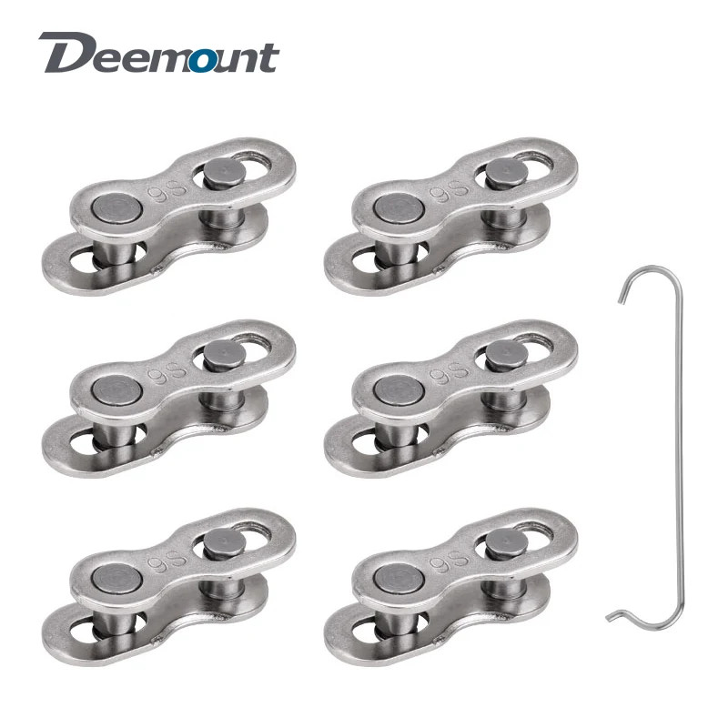 6 Pairs Bike Chain Quick Links 1-12 Speed Reusable Steel Master Link Set