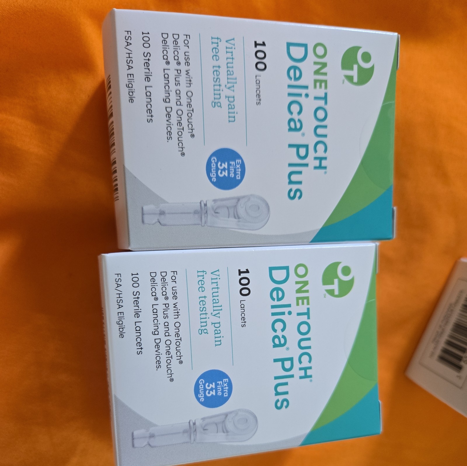OneTouch Delica Extra Fine 33 Gauge Lancets