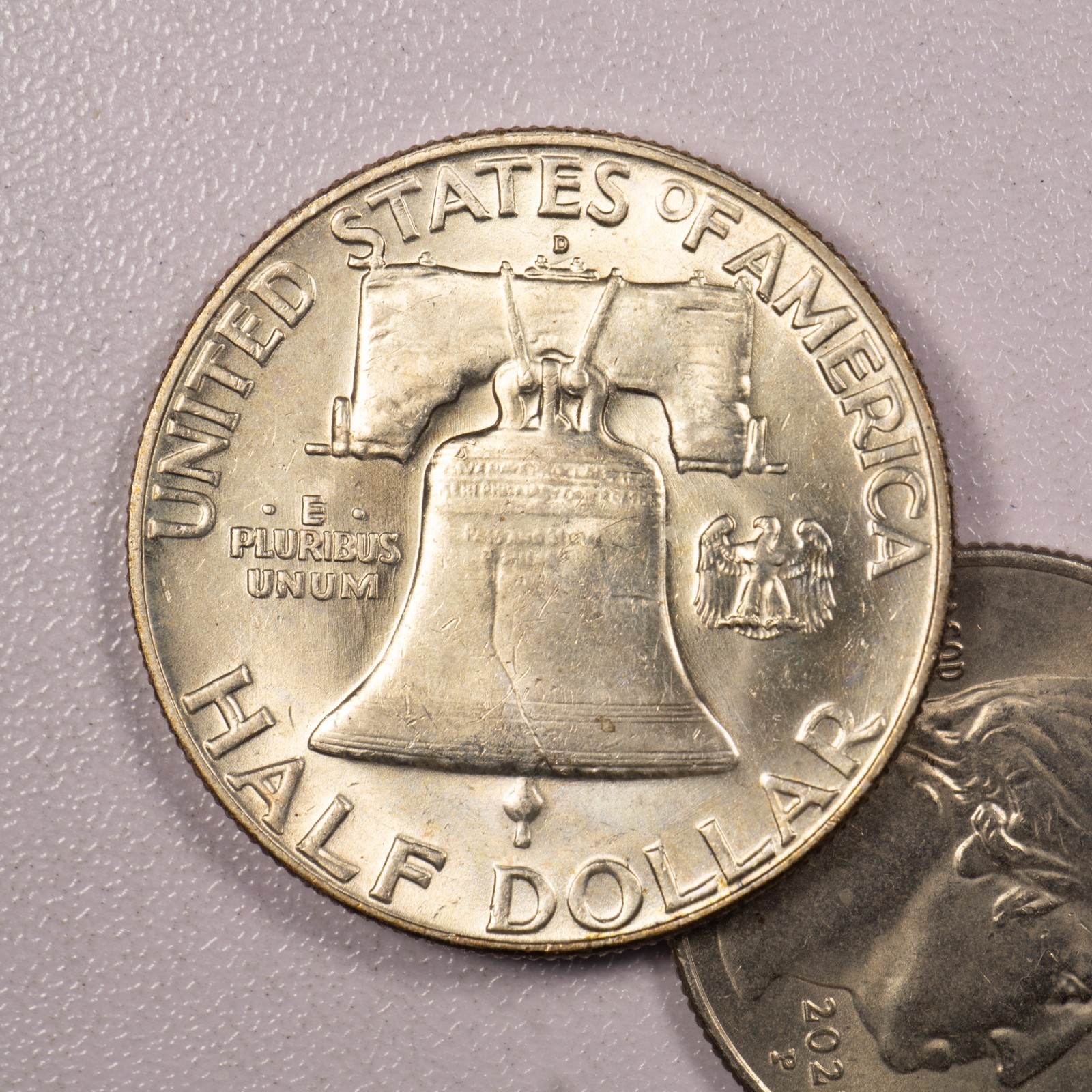 1962-D Franklin Half Dollar - Toned - AU!