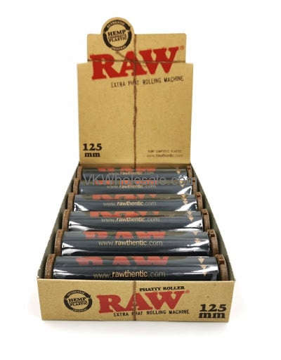 😎 🍃😎 1 x 125mm BLACK RAW PHATTY ROLLER EXTRA PHAT ROLLING MACHINE 😎 🍃😎 🍃
