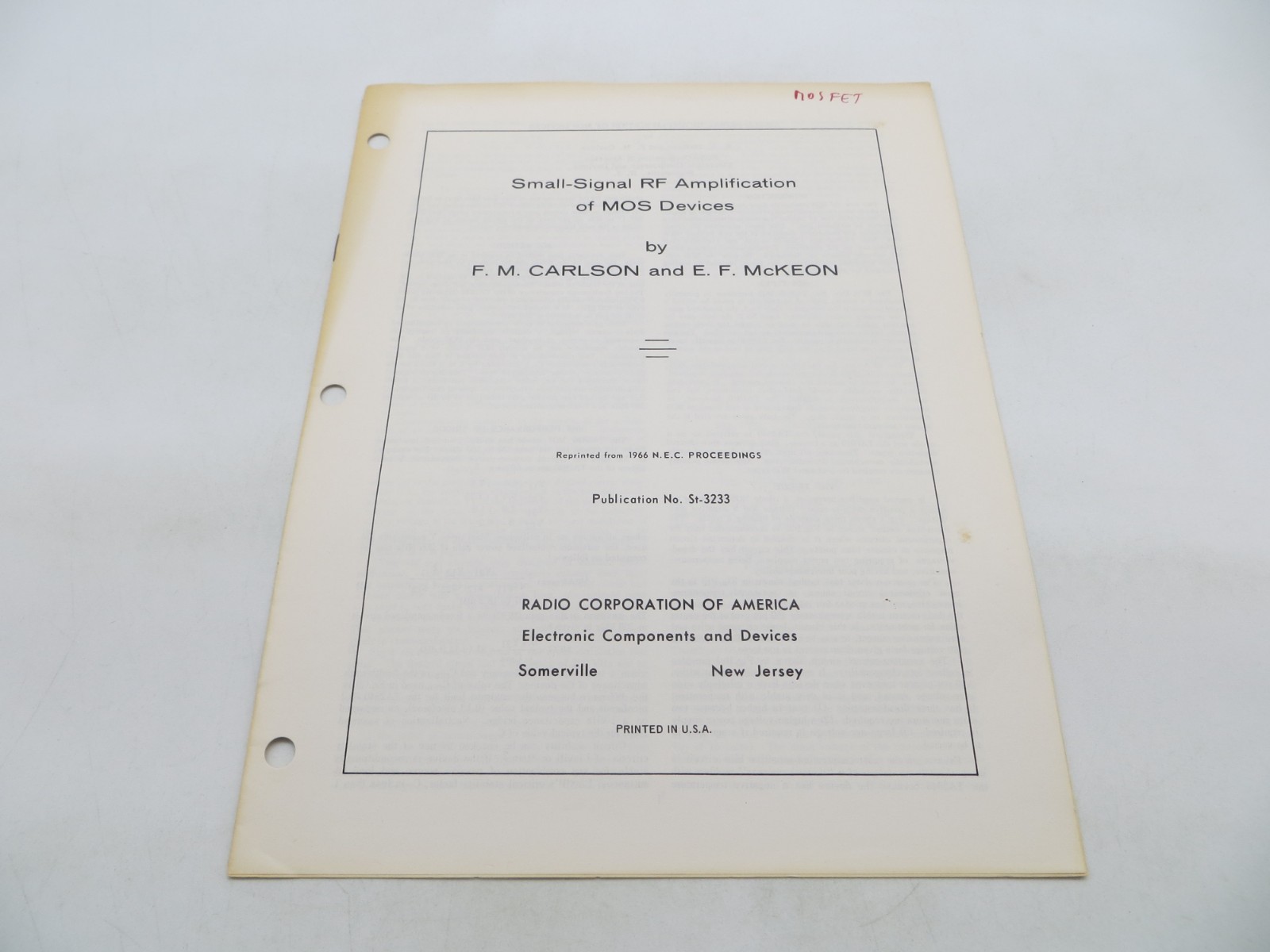 RCA Lot of 7 Vintage Tech Application Sheets vtg data reference papers