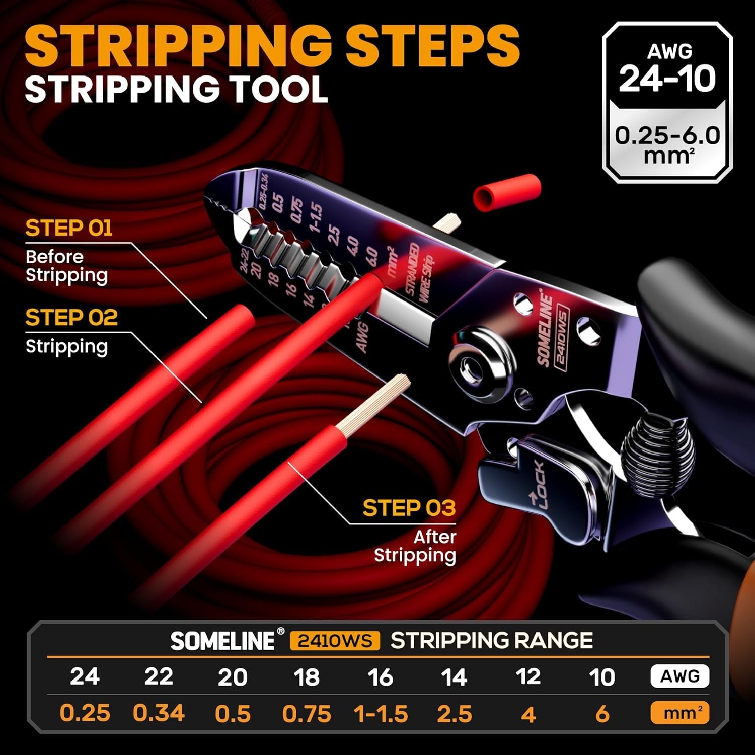 Efficient Quadrilateral Wire Crimping Pliers - 23 Sizes