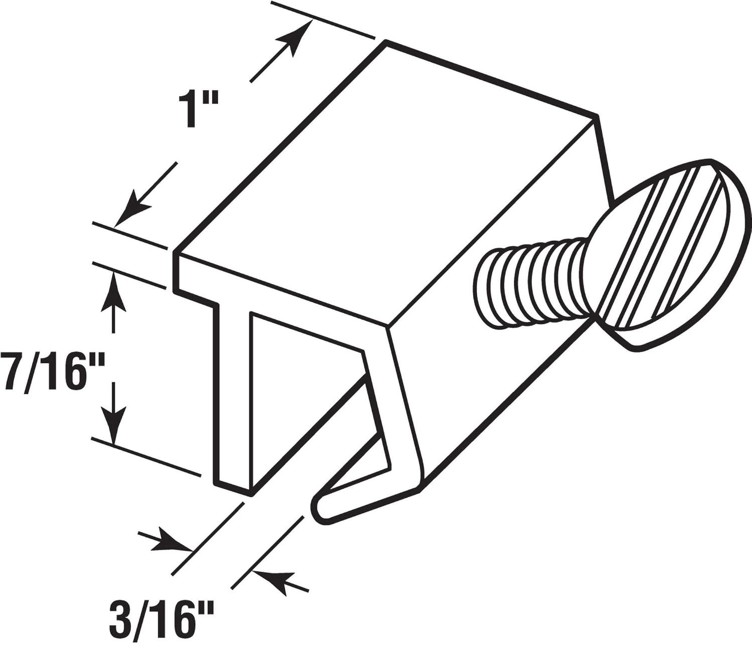 4-Pack U 9823 Ventilation Lock - Easy Installation White Aluminum Window Locks