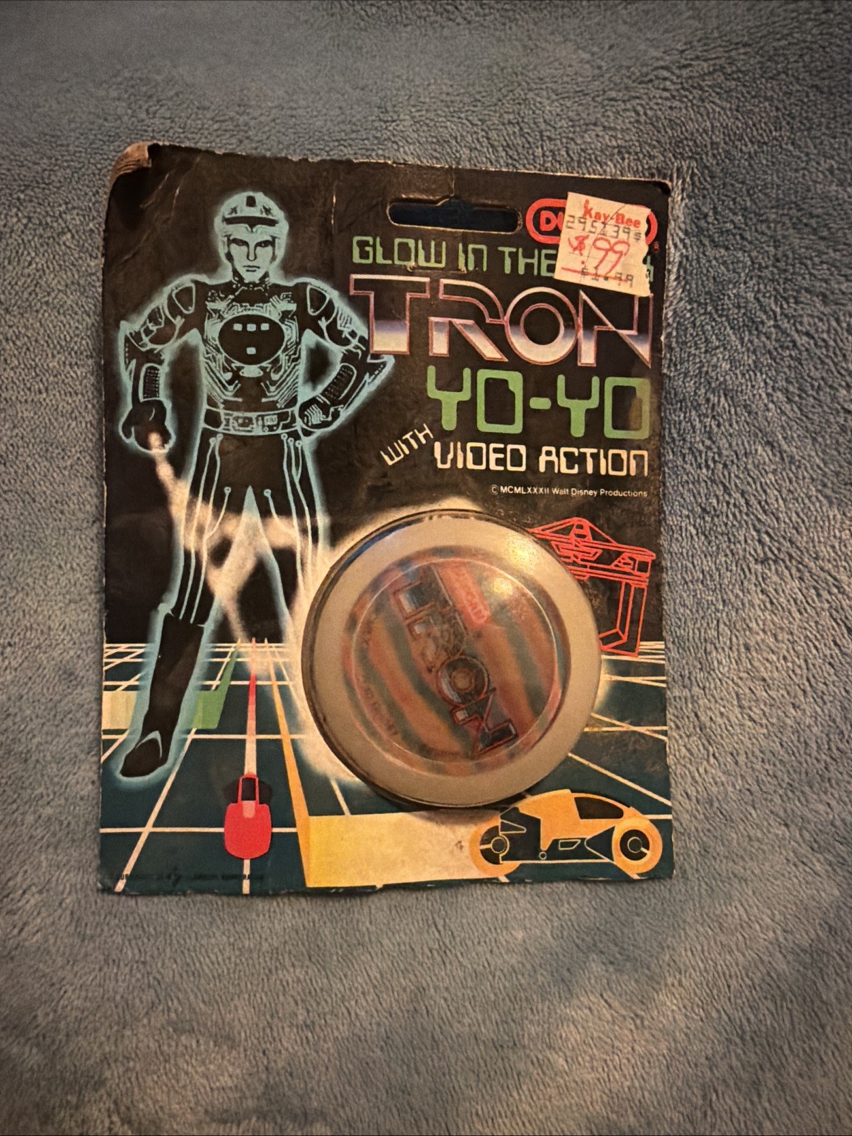 New Vintage Duncan TRON Disney Movie YoYo w/ Video Action Glow in the Dark ares