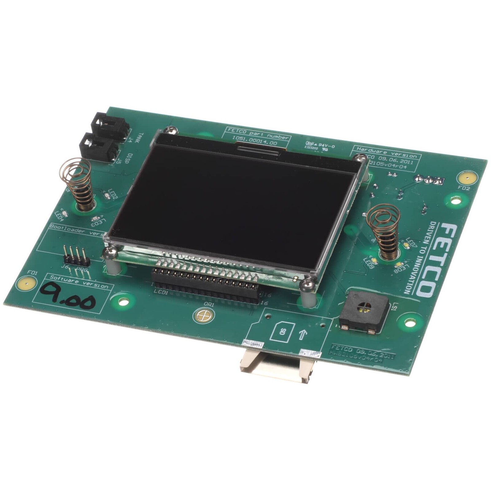 Fetco 1102.00160.00 Board And Display Assembly, Hw