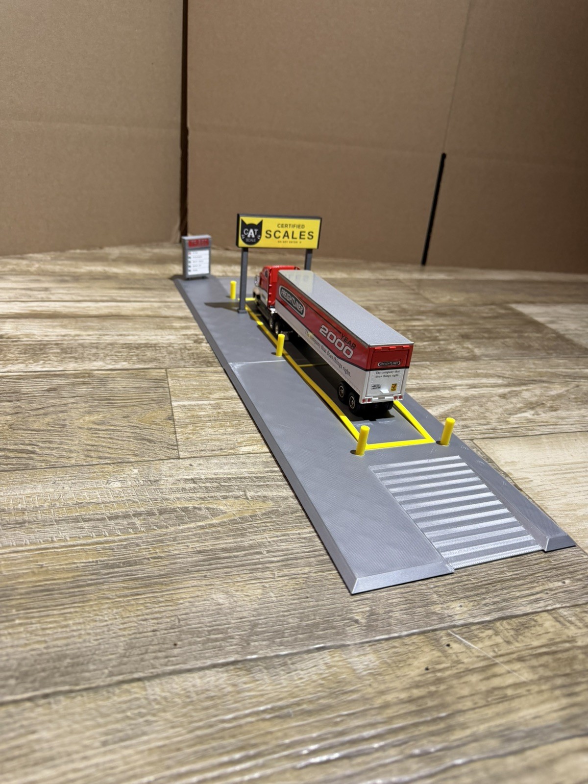 1:64 Scale CAT Scale Weigh Station Diorama 3D Printed Display Custom