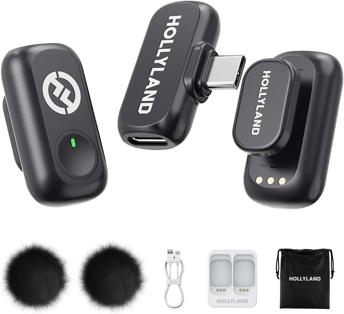 Hollyland Lark A1 Wireless Microphone for iPhone 15/16 & Android, 48kHz/24-bit