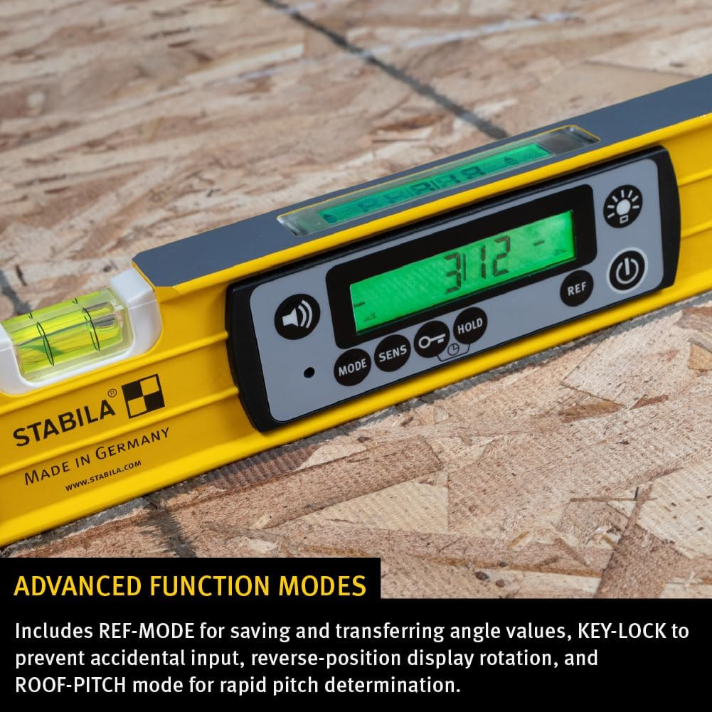 24" IP67 Magnetic Digital Level with Case - Durable & Accurate Tool