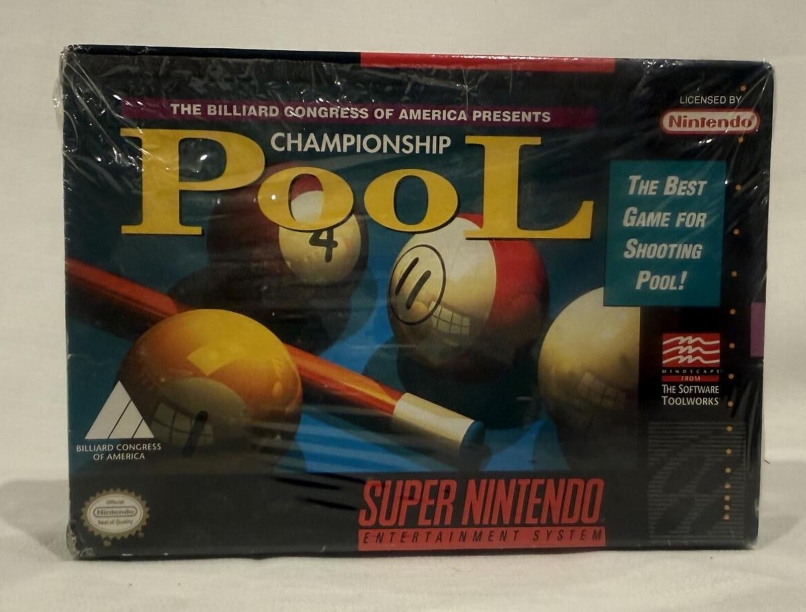 Championship Pool SNES Factory Sealed CIB