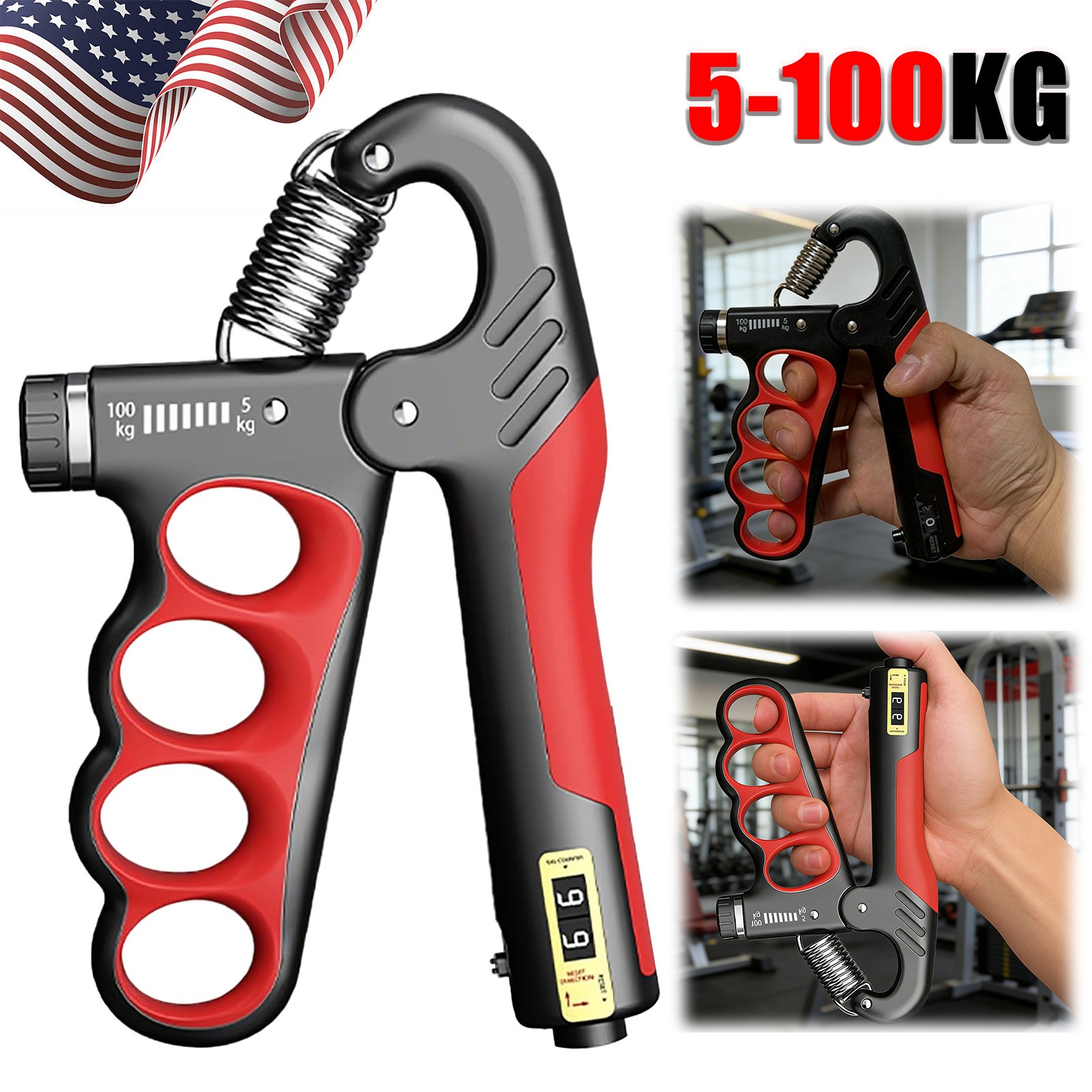 Adjustable Hand Grip Strength Trainer Forearm & Grip Exerciser for Men Women
