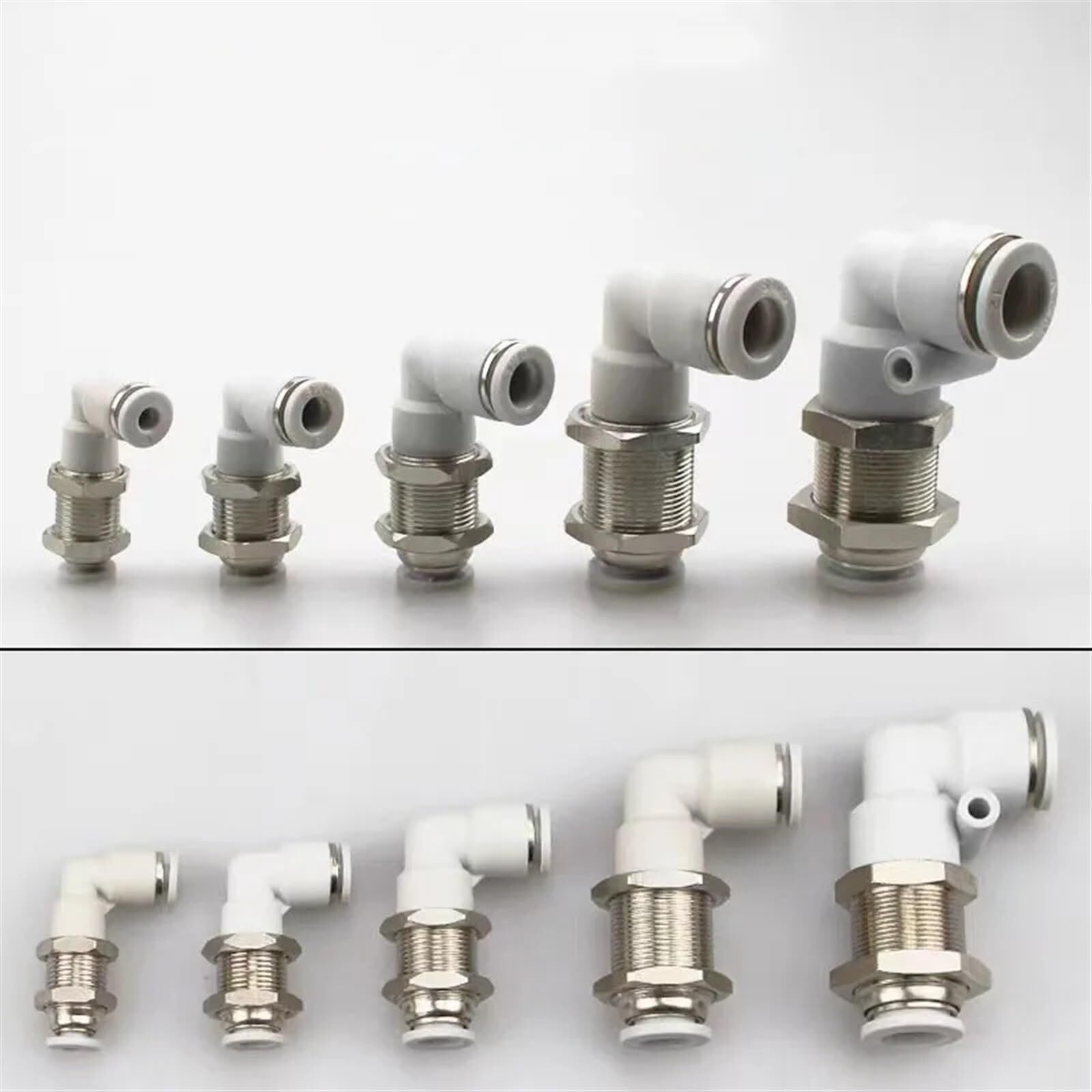 Swivel Elbow Push Fit Bspt Parallel Threads Metric Push in Fitting 4/6/8/10/12mm