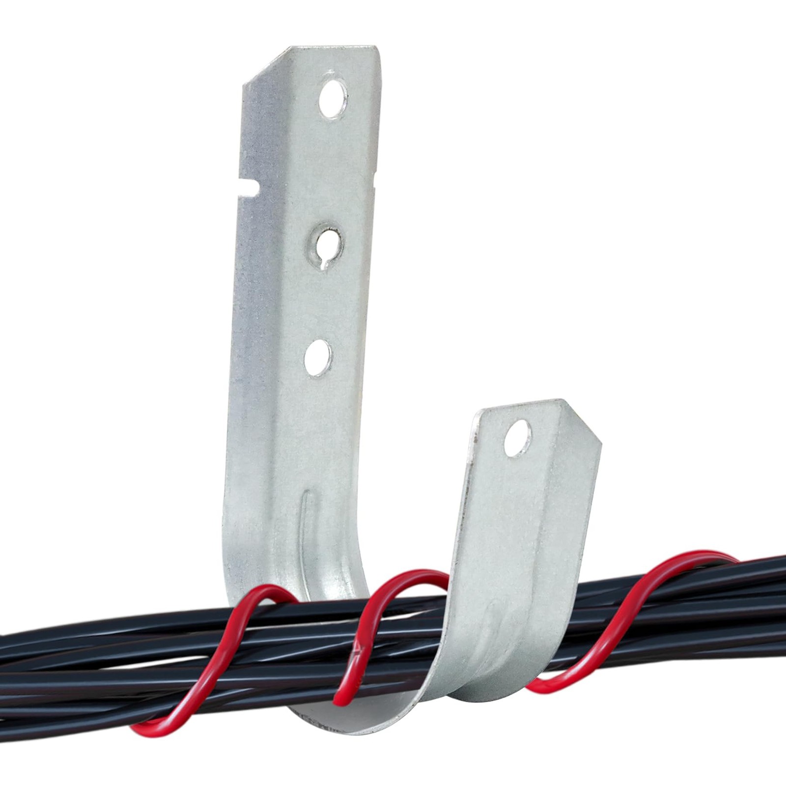 12 Pack 4" Heavy Duty J Hook, Cable and Wire Support J-Hooks Hangers for Util...