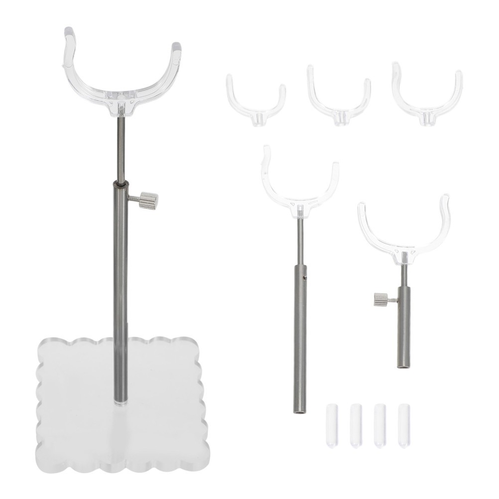 Adjustable Display Stands for Collectibles Acrylic Vertical Base