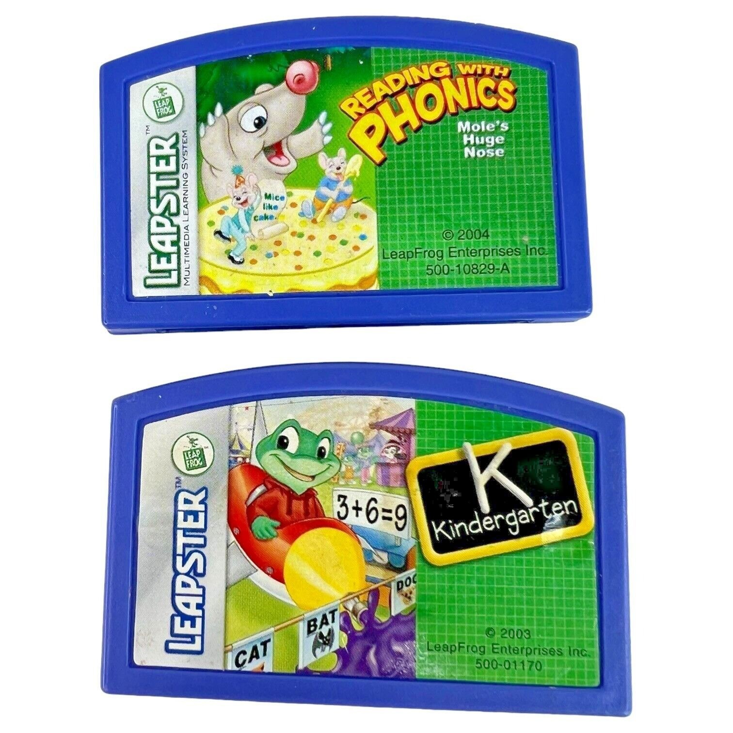 Leapster Leapfrog Game Bundle 7 Game Cartridges Clifford Reading Letter UNTESTED