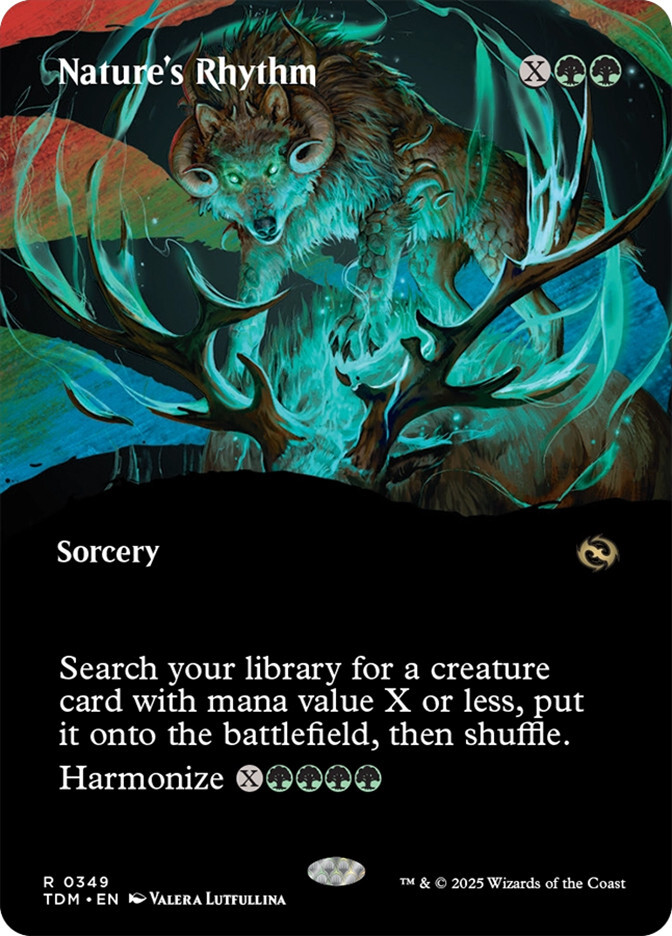 MTG Nature's Rhythm Borderless - Tarkir: Dragonstorm #349