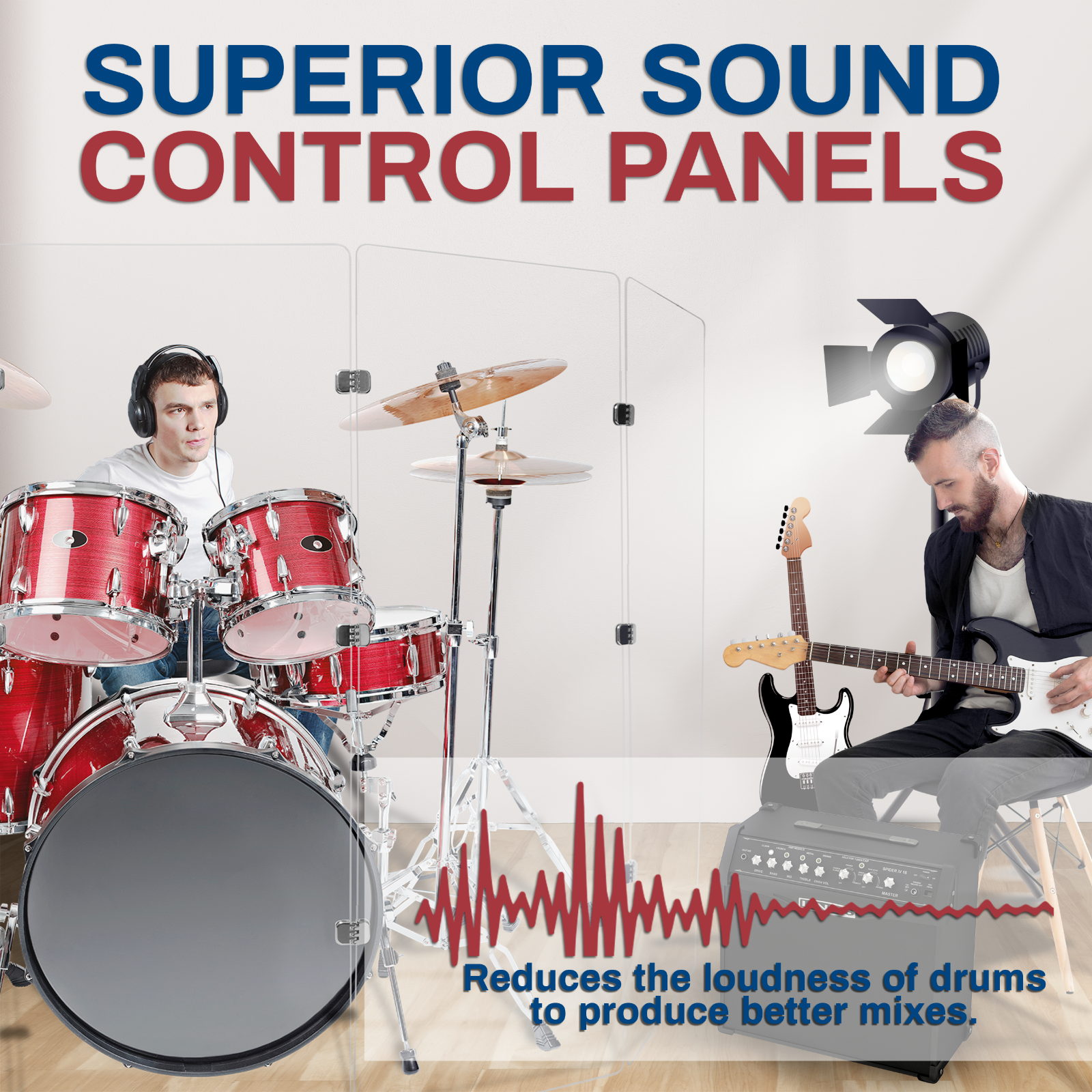 Drum Shield/Drum Screen/Drum Shield Panels/ Noise Isolating/ DS5