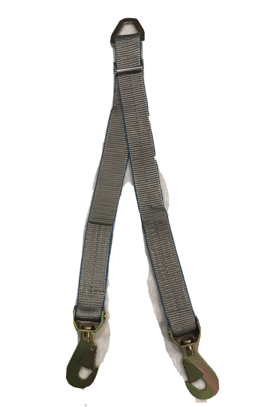 V-BRIDLE WITH SWIVEL SNAP HOOK ROLLBACK WRECKER RATCHET STRAP TOW USA MADE