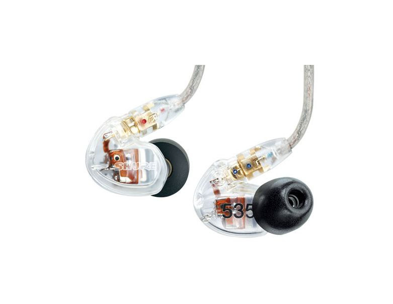 Shure SE535-CL CLEAR Sound Isolating In-Ear DJ Monitoring Headphones/Earphones