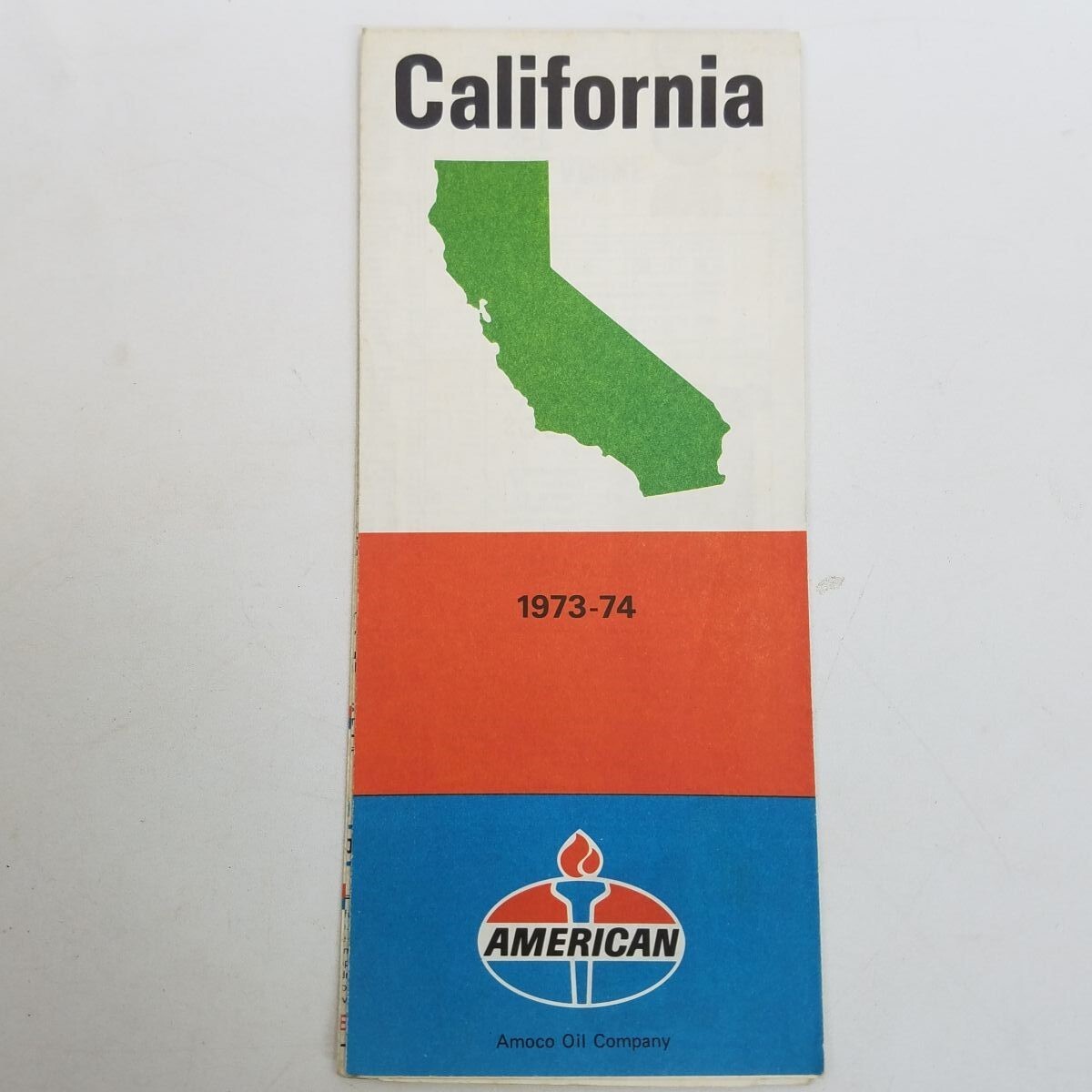 Vtg Amoco American Oil 1973-4 California Road Map Cities Attractions