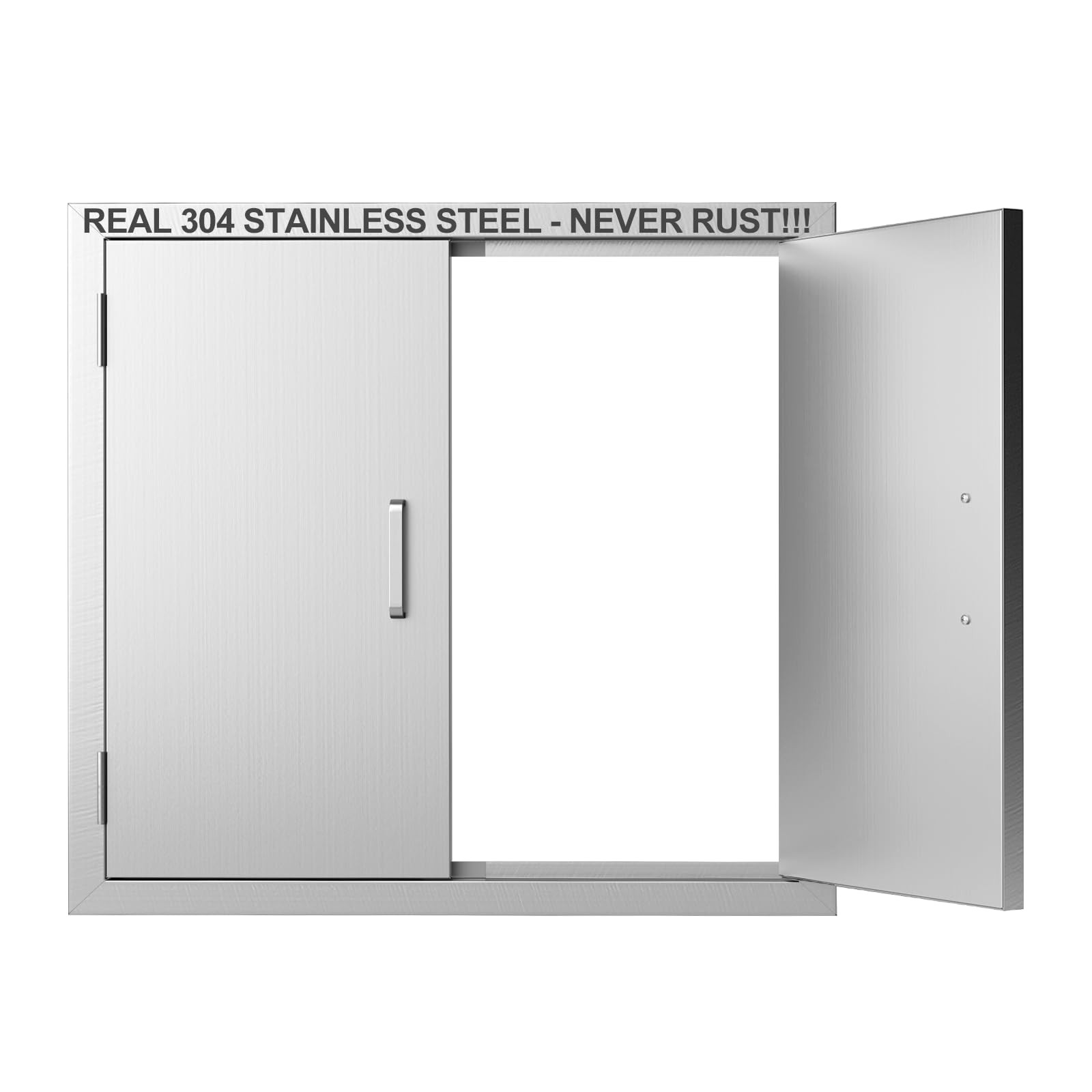 Outdoor Kitchen Doors 24" W x H-304 Stainless 24Wx24H, Steel