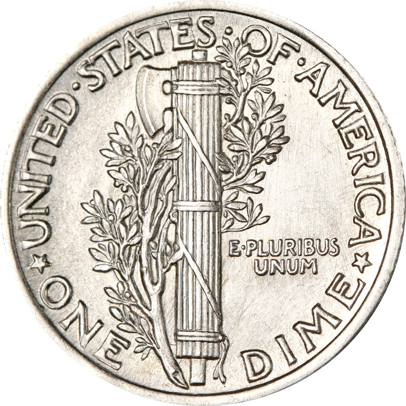 1924-P Mercury Dime - Split Bands