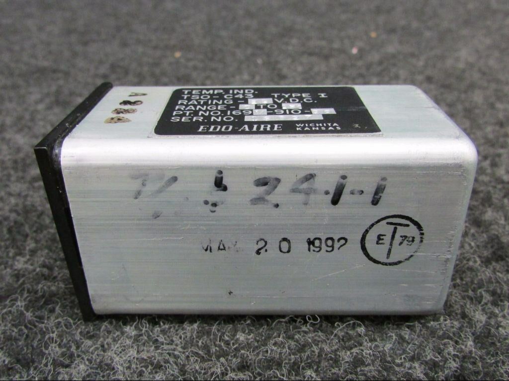 169V-910-29 Edo-Aire Oil Temp Gauge (Volts: 28) (SA)