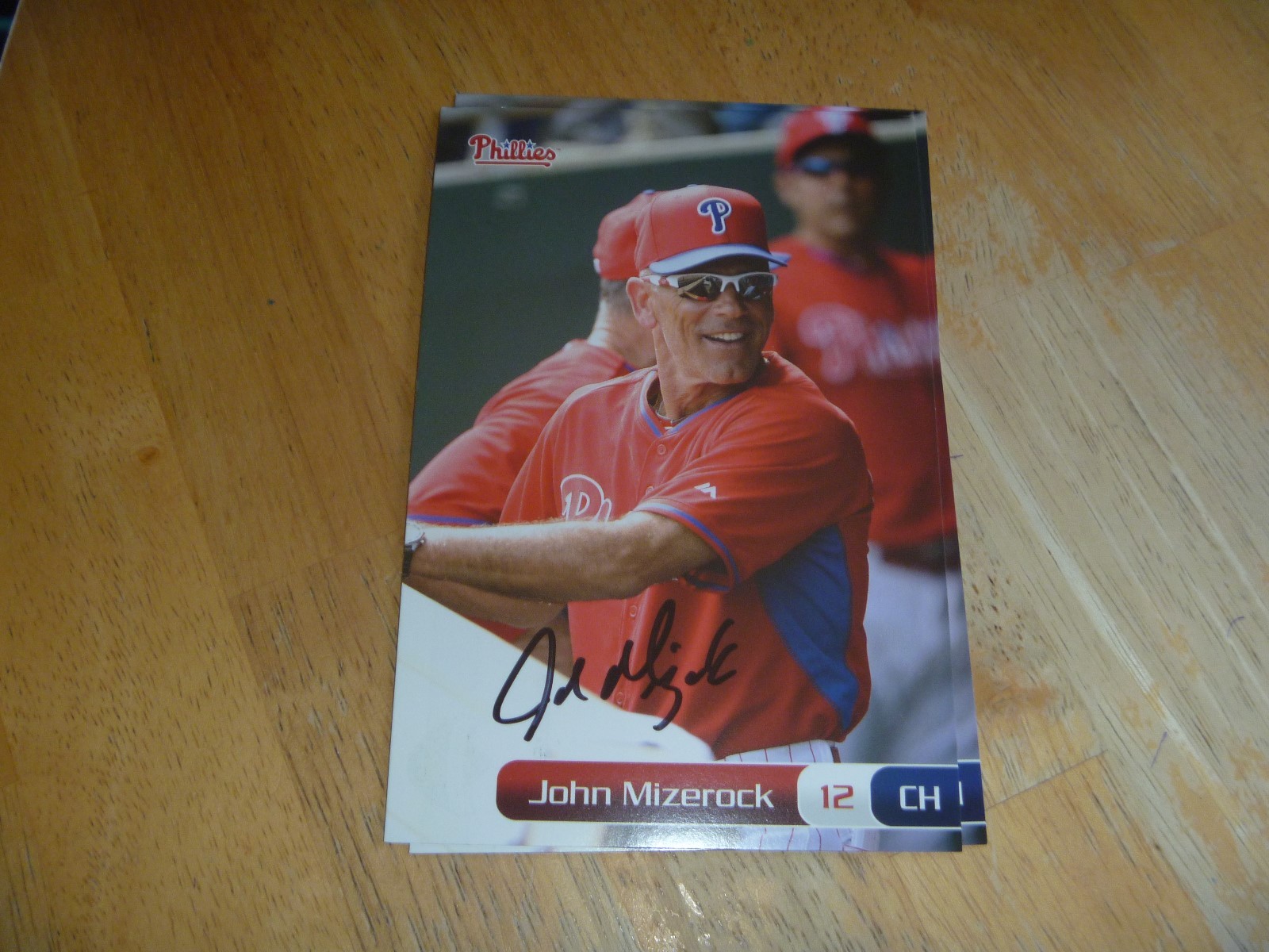 John Mizerock Philadelphia Phillies Signed/Auto  Team Set Card