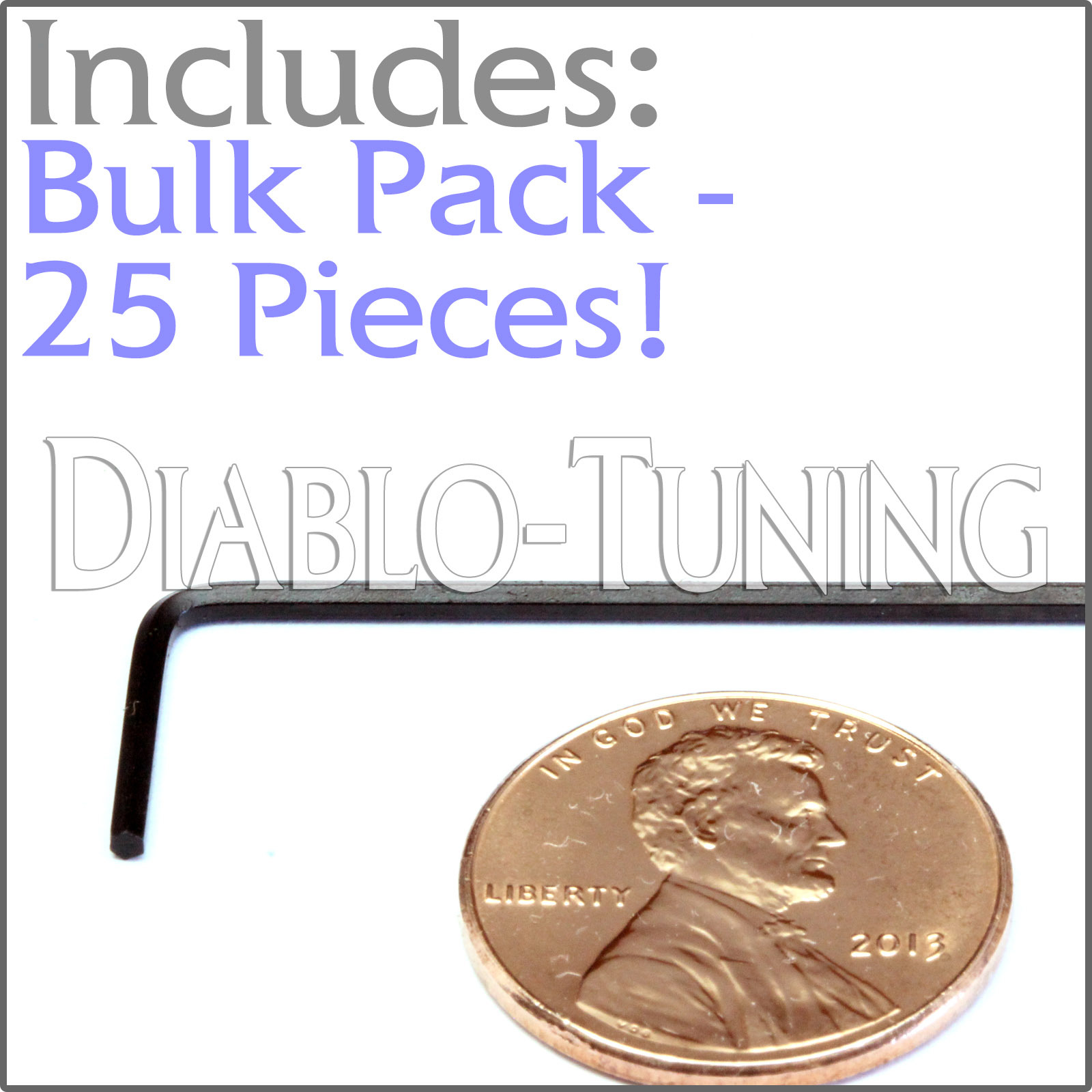 BULK PACK QTY 25 - .050" Guitar Saddle Height Hex ALLEN KEY AW-4210-003 050