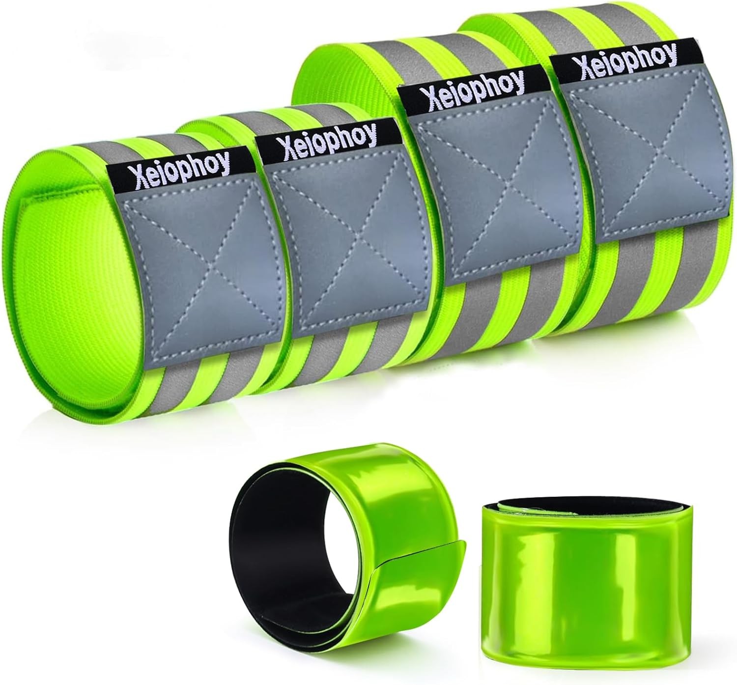 Reflective Band for Night Running Walking, 6 PCS Premium Bands...