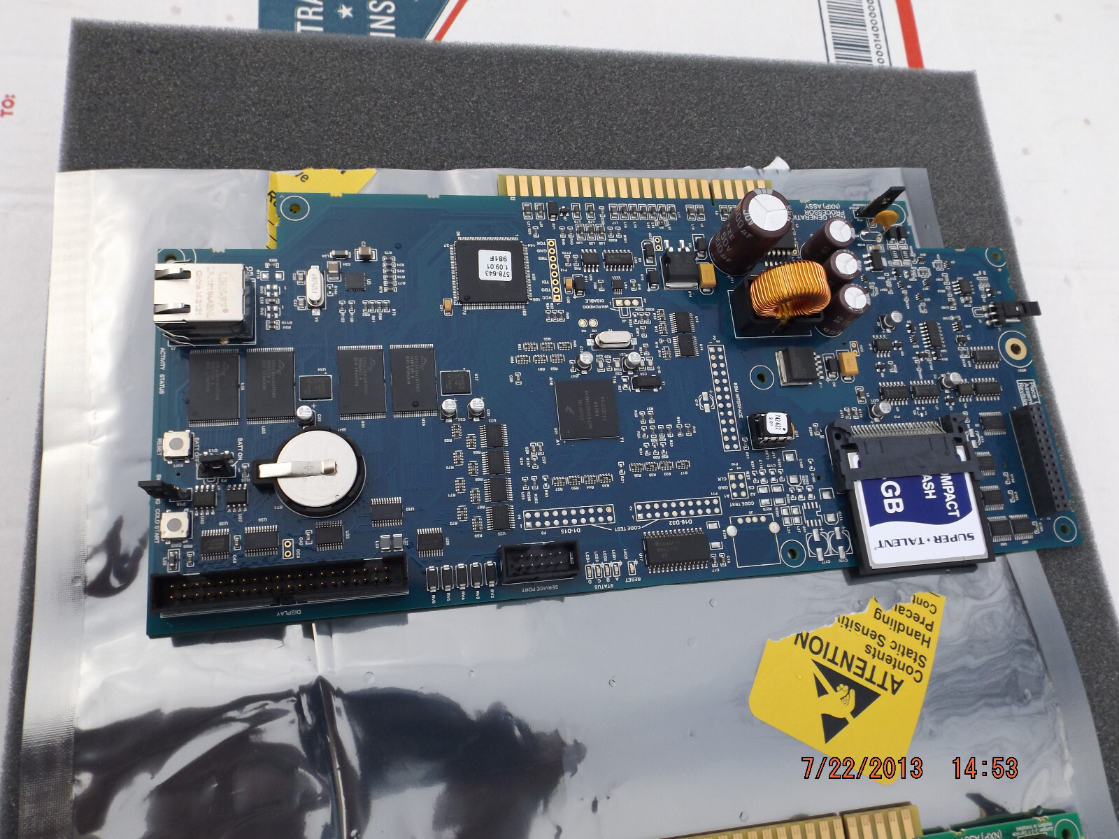 (1) **Used** Simplex 4100-7158 NPX Master Controller CPU Card 566-719 K