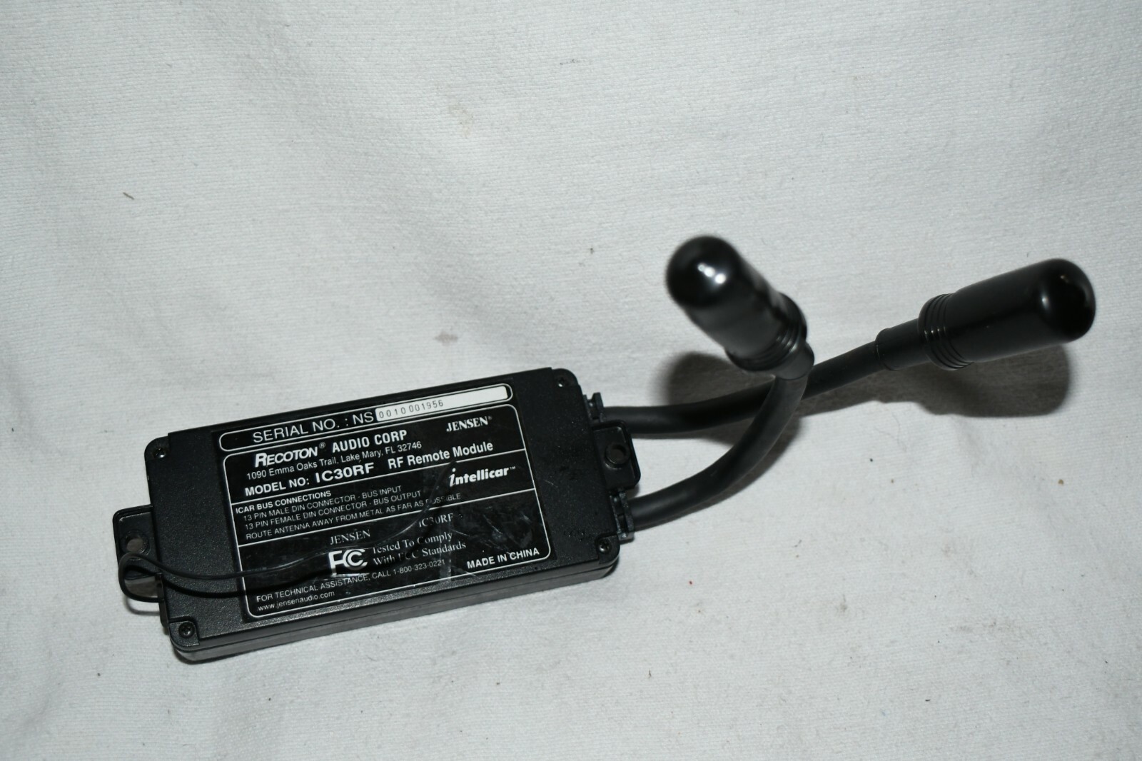 Jensen Intellicar IC30RF RF Remote Module Rare 2E