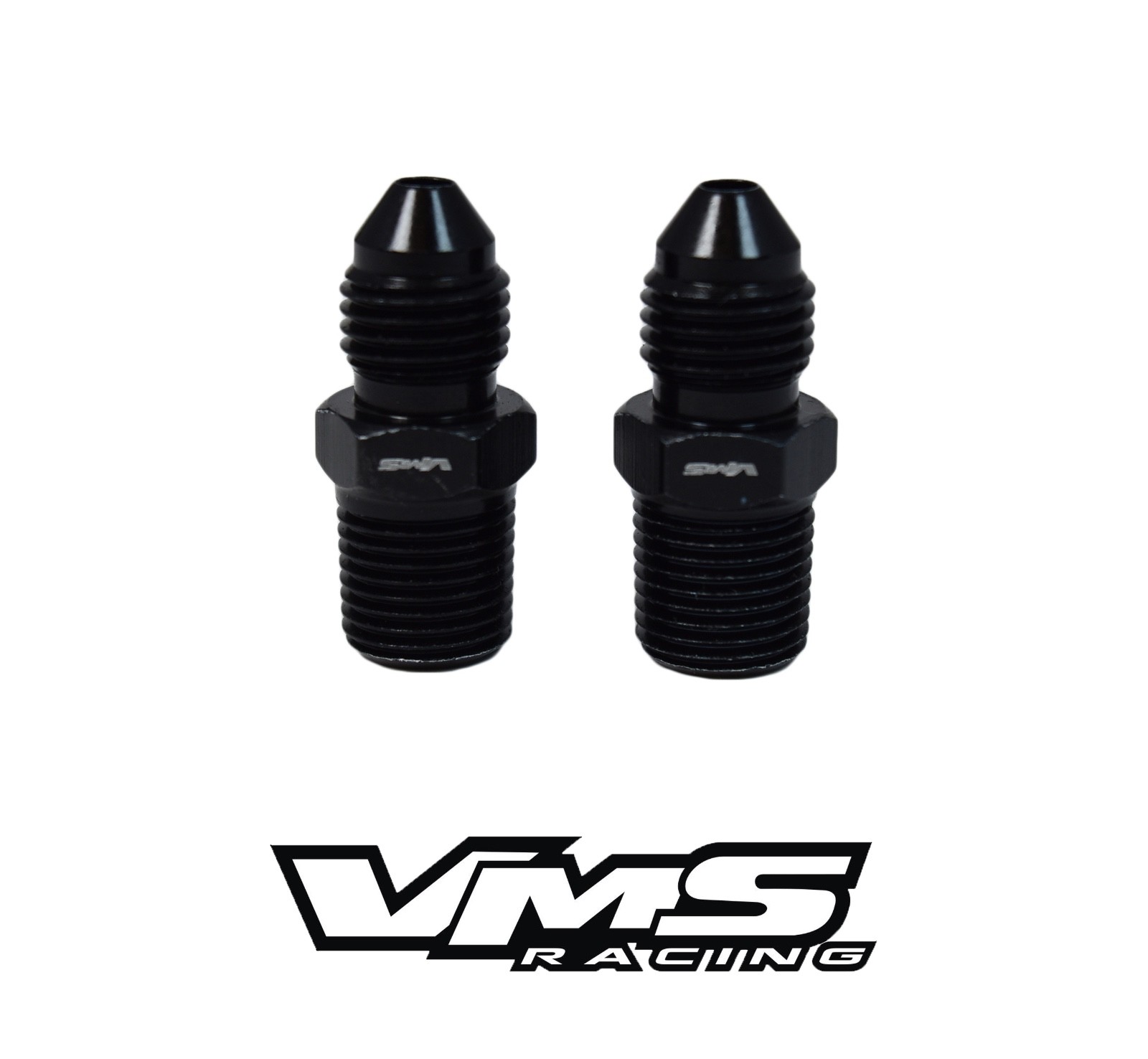 x2 Straight -3 AN Male to 1/8 NPT Male Adapter Fittings