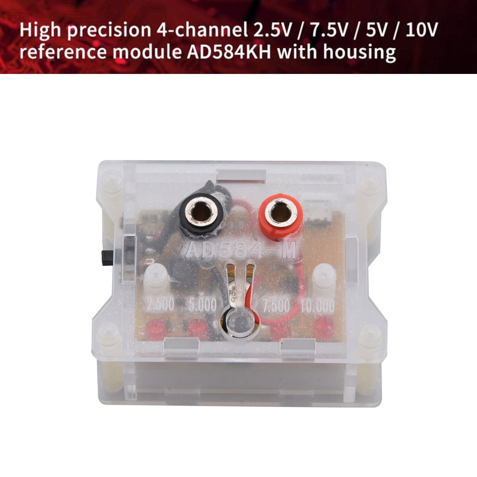 Mini AD584KH High Precision 4-Channel 2.5V/7.5V/5V/10V Voltage Reference Module