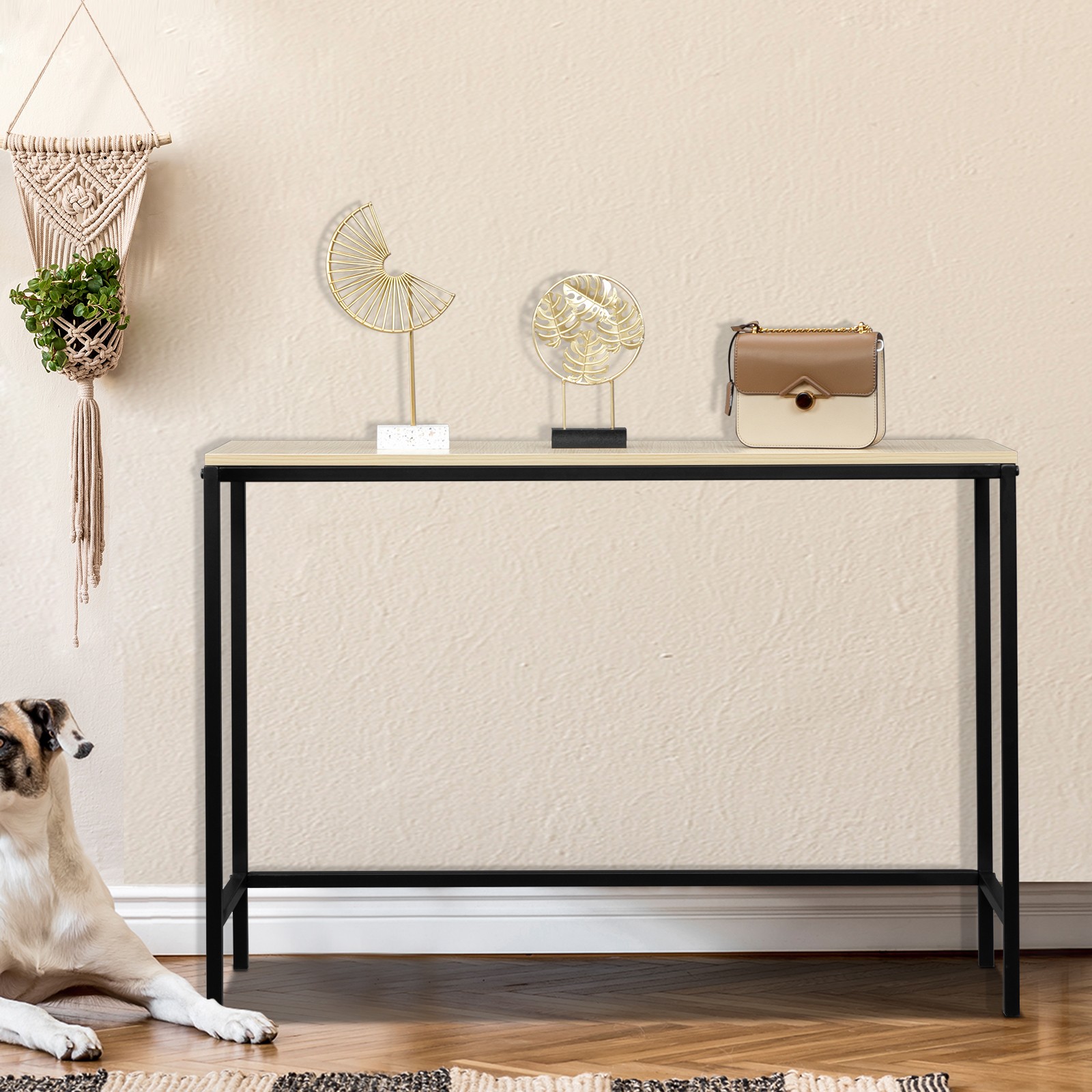 Multi-Functional Console Table, Industrial Kitchen Office Side Table Home Decor