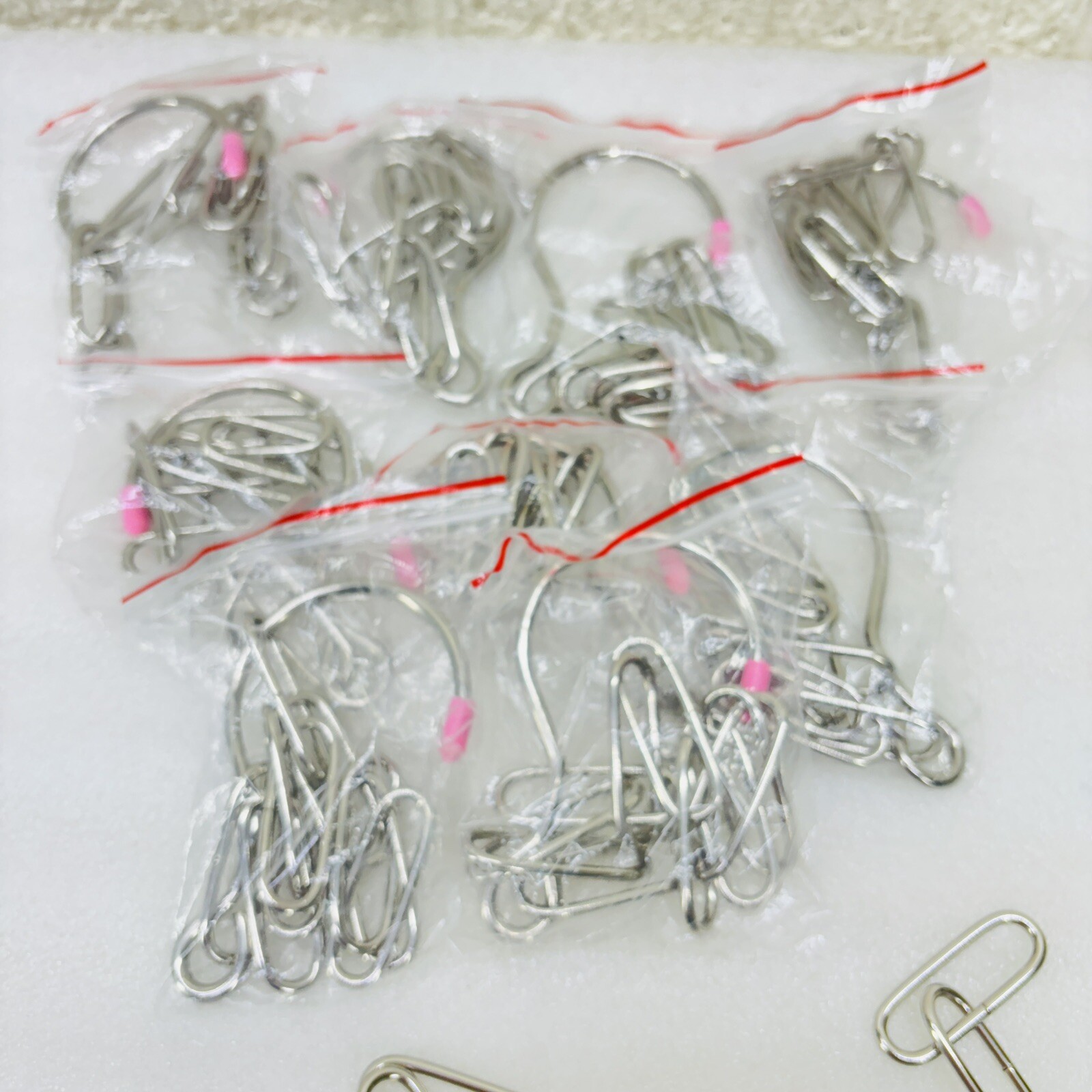 NEW‼ Chain Link Closet Organizers Magic Hangers Pink Tips 10-Pack • FREE S/H‼