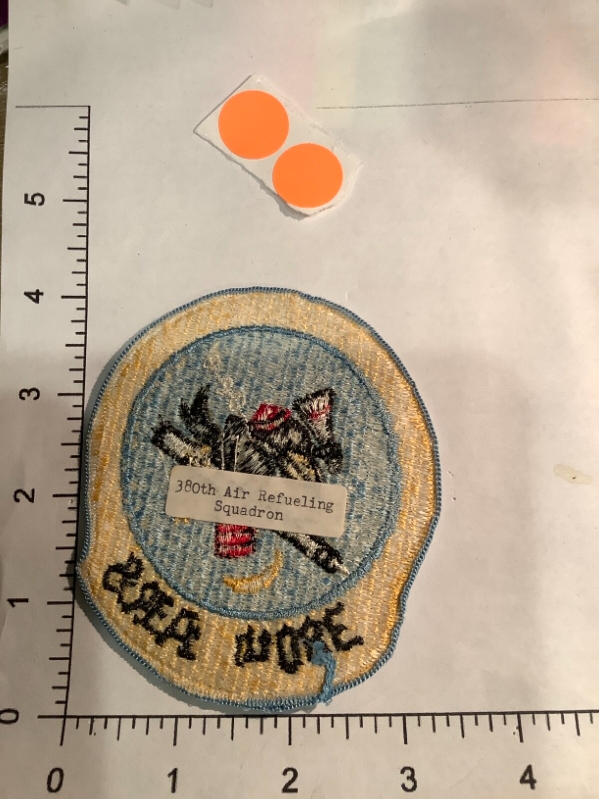 VINTAGE USAF 380TH ARS SQUADRON PATCH