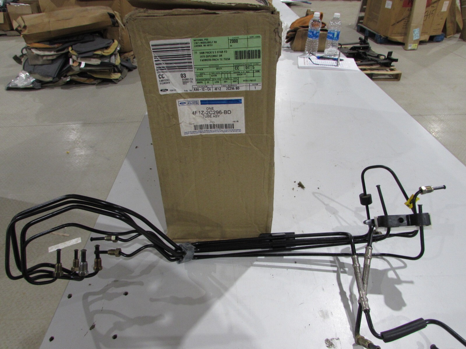 NOS NEW GENUINE FORD MOTORCRAFT PART # 4F1Z-2C296-BD BRAKE TUBE ASSY