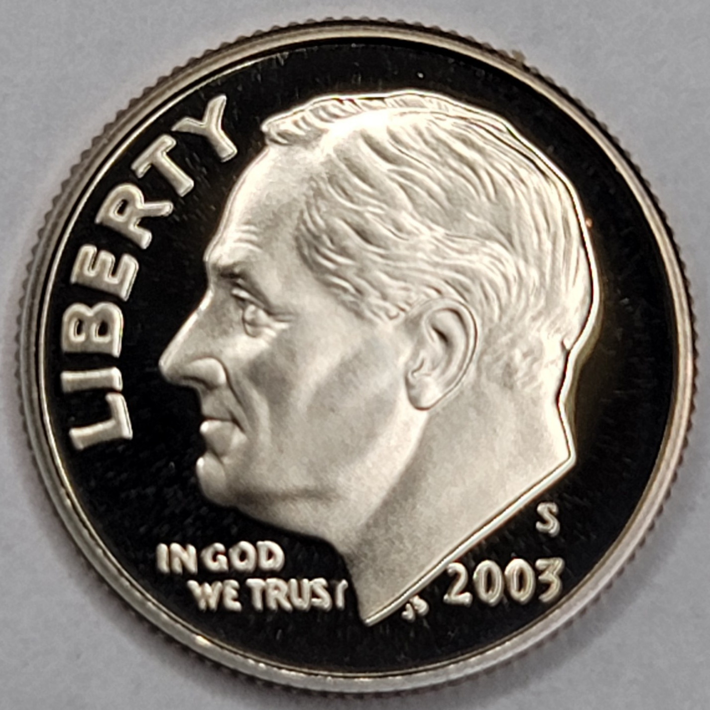 2003 S Gem Proof DCAM Roosevelt Dime