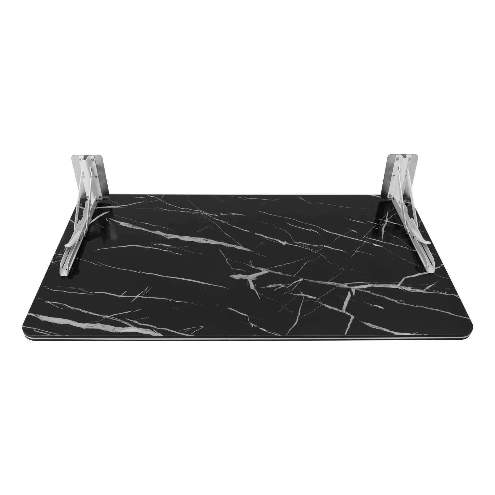 35.43x19.69in Black Wall Mounted Folding Table- Space-Saving Desk & Workbench